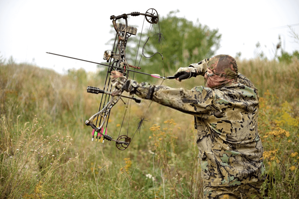 youth hunting with crossbow